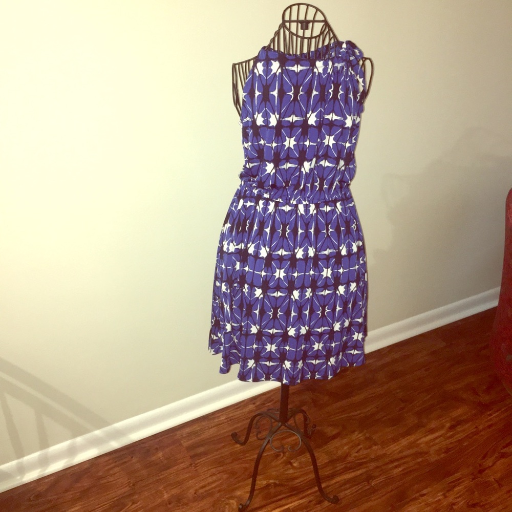 Blue And Black Banana Republic Dress